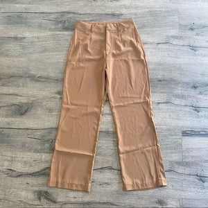 Women’s Tan Straight-Leg Trousers (Never Worn)